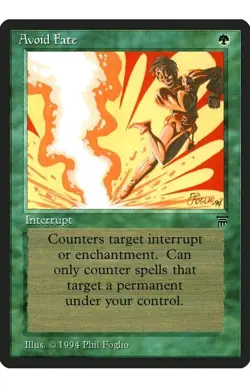 1x MTG Avoid Fate - Legends - Green Counter Spell! NM Mint! Ships Fast! - Image 1