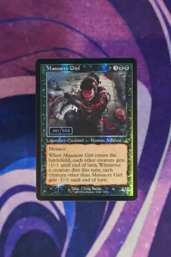 Magic: The Gathering Massacre Girl SERIALIZED 461/500 NM - Image 1