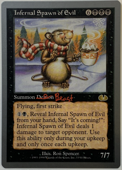 Magic The Gathering Unglued Infernal Spawn of Evil #33/94 MTG TCG CCG - Image 1