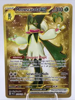 Meowscarada ex 271/193 Paldea Evolved Gold Hyper Rare Holo Pokemon TCG NM - Image 1
