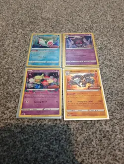 Pokemon Pre-Release Promo Lost Origin Full Set, SWSH240/241/242/243, Gengar, NM - Image 1