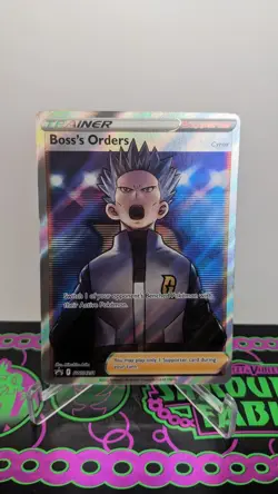 Pokemon TCG Boss's Orders Full Art Holo SWSH251 SWSH: Black Star Promo Card NM/M - Image 1