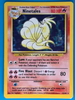 Pokemon - Ninetales 012/102 [Base Set] *Moderately Played - MP* - Image 1