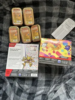 Pokemon TCG 151 Mini Tins and Alakazam Collection Box Factory Sealed Etc. - Image 1