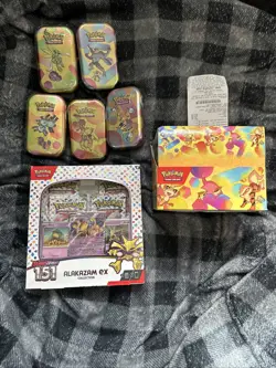 Pokemon TCG 151 Mini Tins and Alakazam Collection Box Factory Sealed Etc. - Image 2