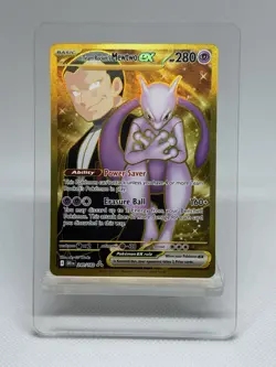 Pokemon TCG Scarlet & Violet Destined Rivals Team Rocket’s Mewtwo ex 240/182 - Image 1