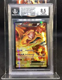 2014 Pokemon XY Black Star Promos Charizard Ex XY121 rare german- strong BGS 8.5 - Image 2