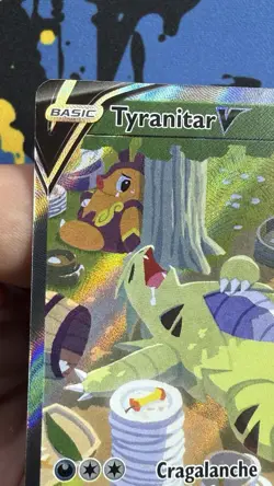NM Tyranitar V 155/163 Alternate Full Art Ultra Rare Battle Styles Pokemon - Image 2