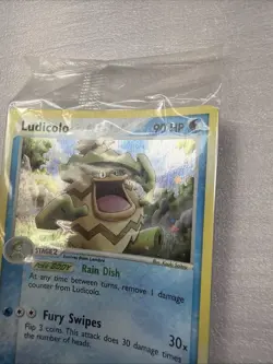 2004 Pokemon Nintendo LUDICOLO Foil sealed 020 Black Star - Image 4