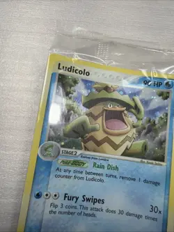 2004 Pokemon Nintendo LUDICOLO Foil sealed 020 Black Star - Image 5