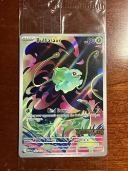 Mega Evolution Bulbasaur 133/132 Pokemon Box Topper Stamped Promo Sealed New - Image 1