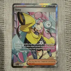 Iono 254/193 Pokemon TCG Paldea Evolved Holo Ultra Rare Full Art - Image 1