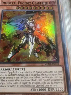 Yugioh! Immortal Phoenix Gearfried - AMDE-EN049 - Super Rare - 1st Ed - NM - Image 2