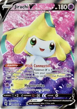 Jirachi V (Full Art) 170/189 SWSH10: Astral Radiance NM Pokemon Card - Image 1