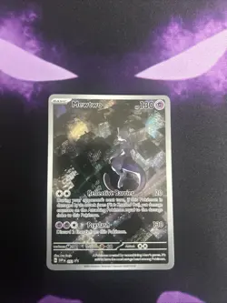 Pokemon TCG Mewtwo Holo 52 Black Star Promo Card NM - Image 1
