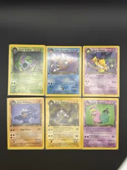 Complete Pokemon Team Rocket 1st Edition Rare Non-Holo 17 Card Set NM-MP - Image 3