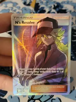 NM N's Resolve 232/236 Full Art - Cosmic Eclipse - Pokemon Card - Image 1