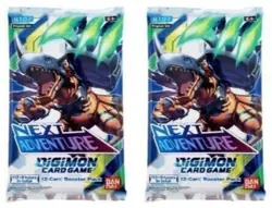 Digimon Card Game Next Adventure BT07 English Booster Pack 12-Card Set Lot Of 9 - Image 2