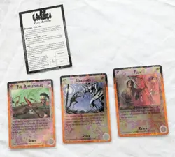 3 Card Lot: Flux; Legendary; & The Battleground- Foil Rage Apocalypse Umbra CCG - Image 1