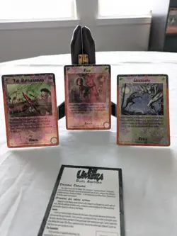 3 Card Lot: Flux; Legendary; & The Battleground- Foil Rage Apocalypse Umbra CCG - Image 2