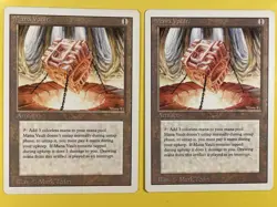 2x RARE Mana Vault Artifact Cards, LP/NM Magic Gathering 3ED Revised Edition MTG - Image 1