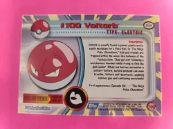 Voltorb Topps Pokemon Card WOTC NM - Image 2
