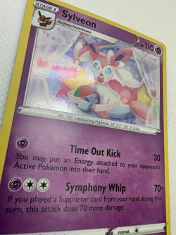 Pokemon Sylveon TCG Sword & Shield Promo Card SWSH211 Black Star 2022 - Image 2