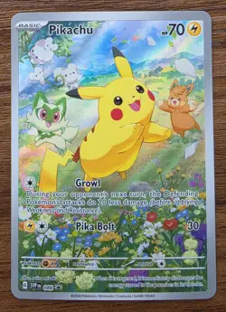 Pokemon Card TCG - Pikachu SVP 088 Black Star Promo 88 Paldea Adventure Chest NM - Image 1