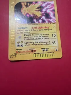 Zapdos H32/H32 Aquapolis Holo Pokemon Cards - Image 4