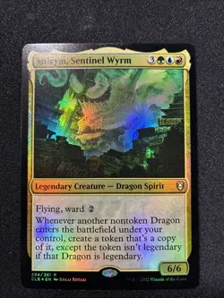 MTG - Miirym, Sentinel Wyrm Commander Battle for Baldur's Gate FOIL -LP - Image 1