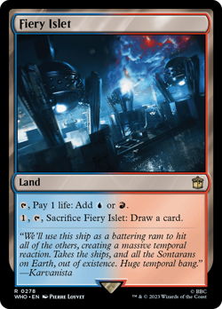 Fiery Islet #278 | Near Mint | Doctor Who Magic MTG - Image 1