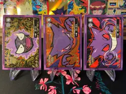 #92-94 Gastly Haunter Gengar Cracked Ice Holo Pokemon Safari 2025 Peru Us Seller - Image 1