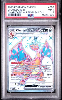 2023 POKEMON SVP EN-SV BLACK STAR PROMO #056 CHARIZARD EX PSA 9 - Image 1