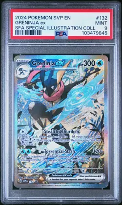 2024 POKEMON SVP EN-SV BLACK STAR PROMO #132 GRENINJA EX PSA 9 - Image 1