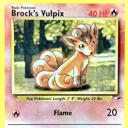 Brock's Vulpix - Pokemon TCG - Gym Heroes - 73/132 - COMMON ~ LP - Image 1