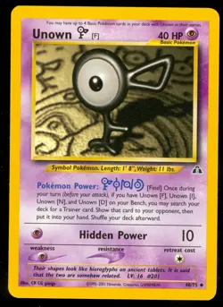 Pokemon UNOWN F 48/75 Neo Discovery - MINT - Image 1