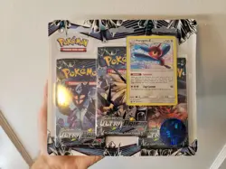 Pokemon Sun & Moon Ultra Prism Porygon-Z 3-Pack Blister Factory Sealed - Image 1