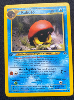 Pokemon 1st Edition Kabuto 56/75 Neo Discovery (NM/LP) - Image 1