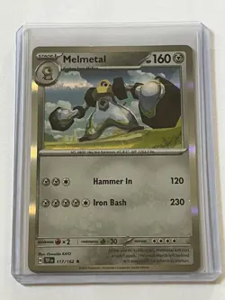 Melmetal 117 / 162 Pokemon S&V Temporal Forces 2024 Mint - 9.0 + Holo Rare - Image 1