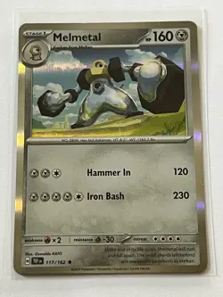 Melmetal 117 / 162 Pokemon S&V Temporal Forces 2024 Mint - 9.0 + Holo Rare - Image 2