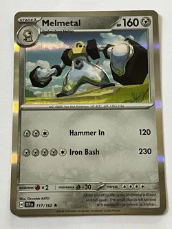 Melmetal 117 / 162 Pokemon S&V Temporal Forces 2024 Mint - 9.0 + Holo Rare - Image 4