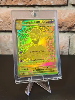 Mega Gardevoir ex 187/132 Me01: Mega Evolution Gold Pokemon Mint NM Pack Fresh - Image 1