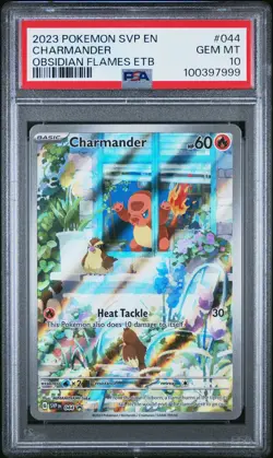 2023 POKEMON SVP EN-SV BLACK STAR PROMO #044 CHARMANDER PSA 10 - Image 1