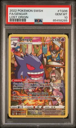 Pokemon Lost Origin Gengar #TG06 PSA 10 GEM MINT - Image 1