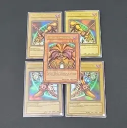 Yu-Gi-Oh! Exodia the Forbidden One Complete Set LOB-120-124 MP/HP LEGS - Image 1