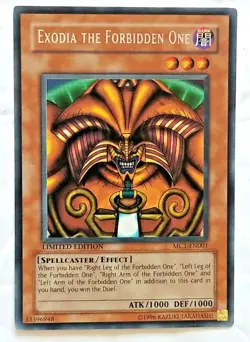 Exodia the Forbidden One YUGIOH MC1-EN001 Secret Rare Limited Edition NM - Image 1
