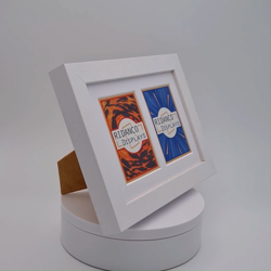 White 2 Trading Card Frame for TCG, Pokemon, MTG, Sports Display Holder, Wooden - Image 2