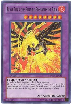 Blaze Fenix, the Burning Bombardment Bird - PRC1-EN012 Super Rare 1st Ed Yugioh - Image 1