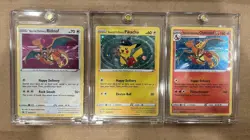 Special Delivery Bidoof Pikachu Charizard Pokemon Center Exclusive Card NM Set - Image 1