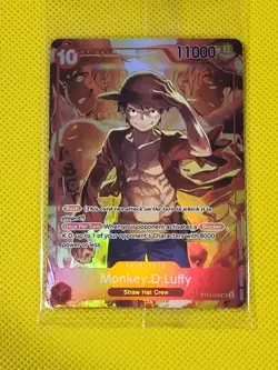 One Piece Monkey.D.Luffy ST10-006 SR Super Rare Sealed Promo Card English Mint - Image 1